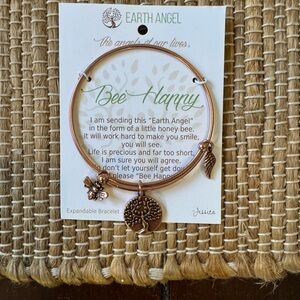 Bee Happy Earth Angel Copper Bracelet